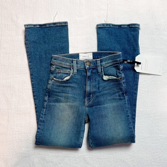 CURRENT ELLIOTT High Waist Distressed Kick-flare Jeans - Picture 3 of 12